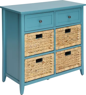 Flavius Blue Accent Cabinet