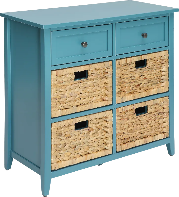 Flavius Blue Accent Cabinet