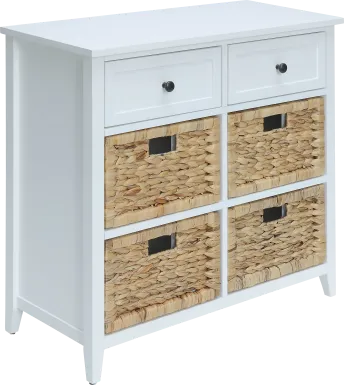 Flavius White Accent Cabinet