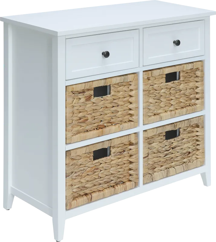 Flavius White Accent Cabinet