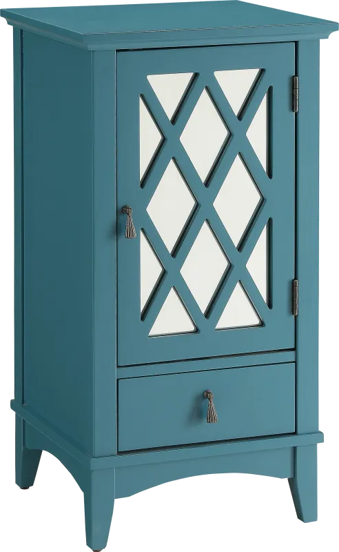 Darla Blue Accent Cabinet