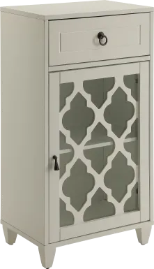 Ceara White Small Accent Cabinet