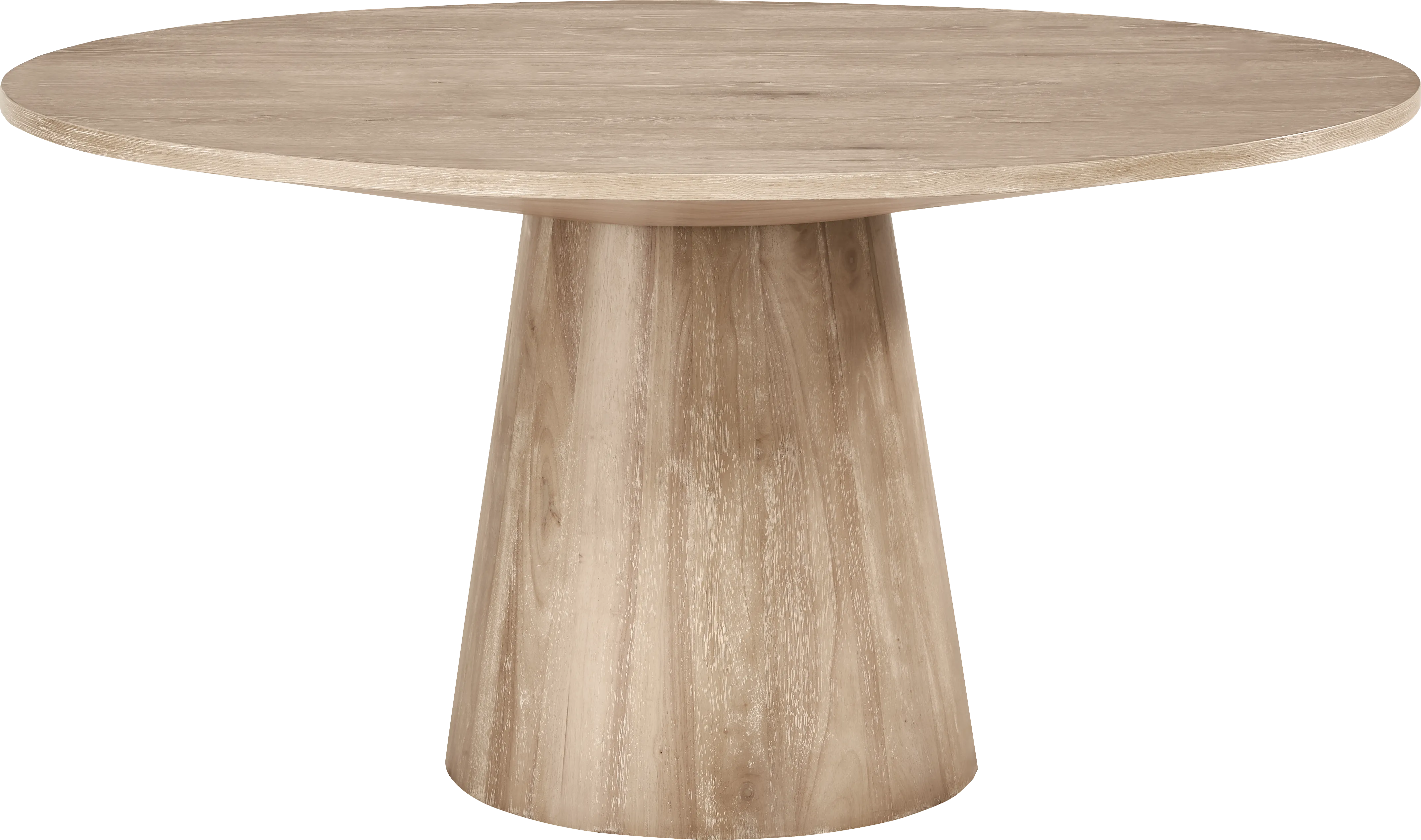 Kendall Natural 5 Pc 59" Round Dining Room with Sage Cascade Park Arm Chairs - Thumbnail - Image 2