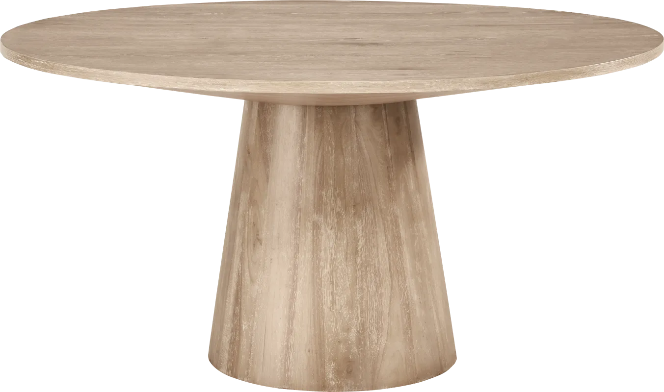 Kendall Natural 59" Round Dining Table