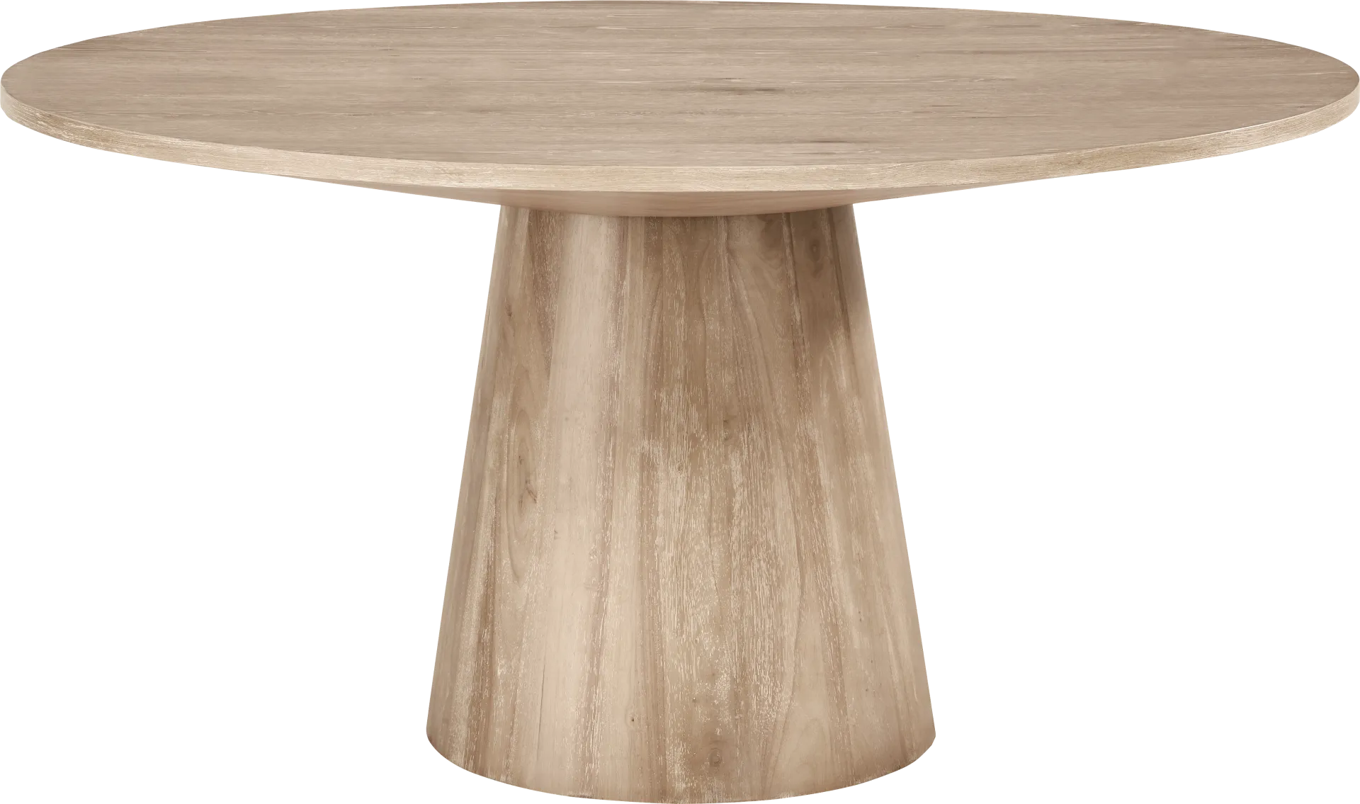 Kendall Natural 5 Pc 59" Round Dining Room with Sage Cascade Park Arm Chairs - Image 2