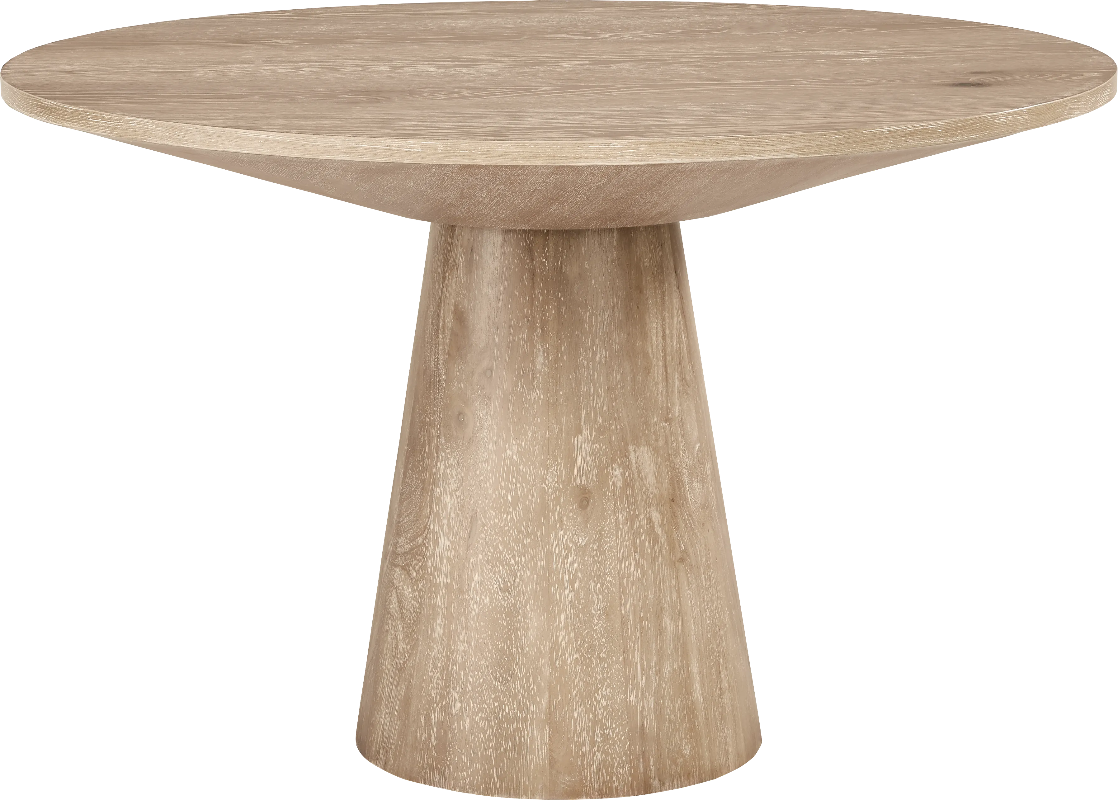 Kendall Natural 5 Pc 48" Round Dining Room with Gray Arm Chairs - Thumbnail - Image 2