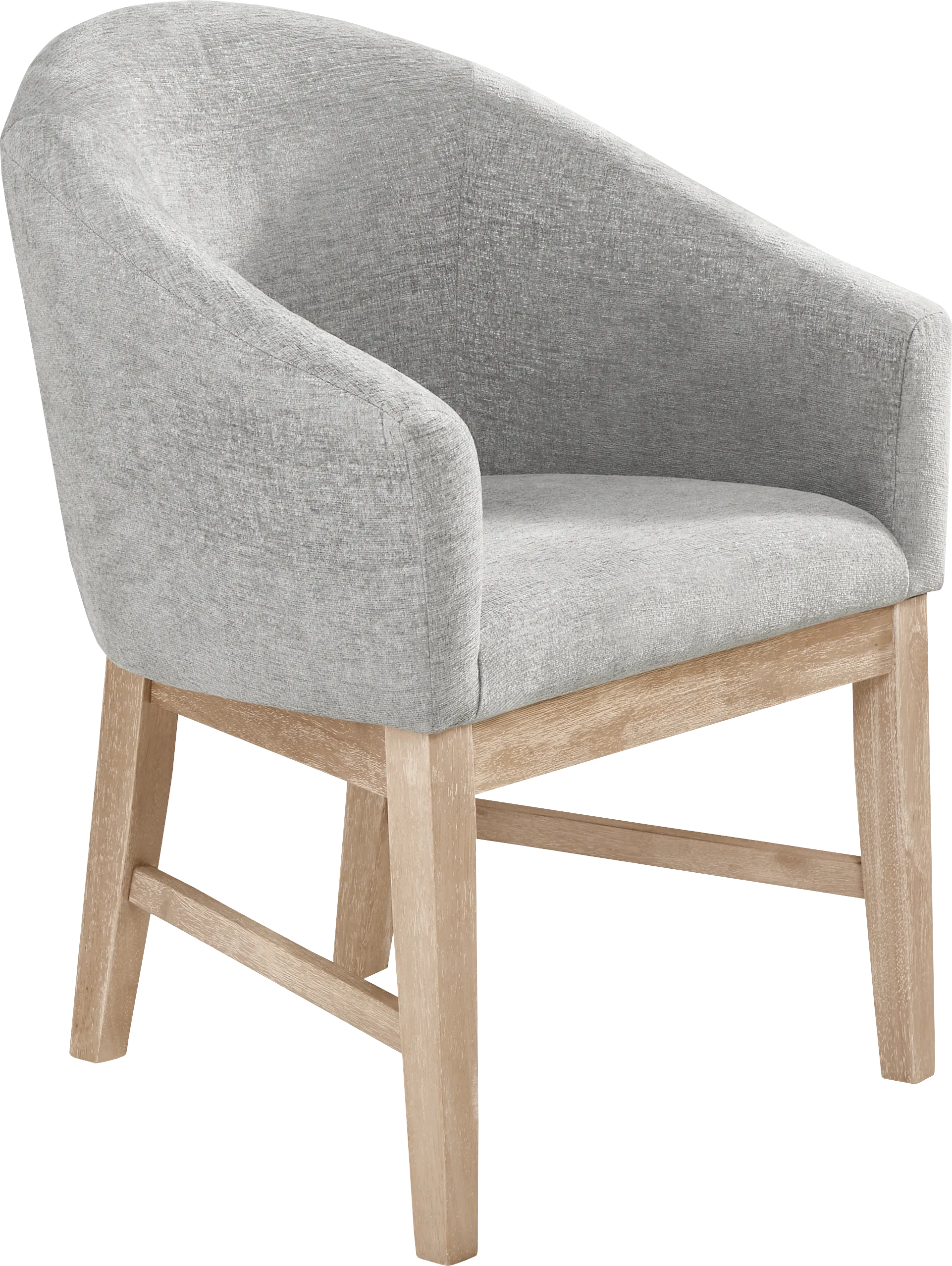 Kendall Natural 5 Pc 48" Round Dining Room with Gray Arm Chairs - Thumbnail - Image 5