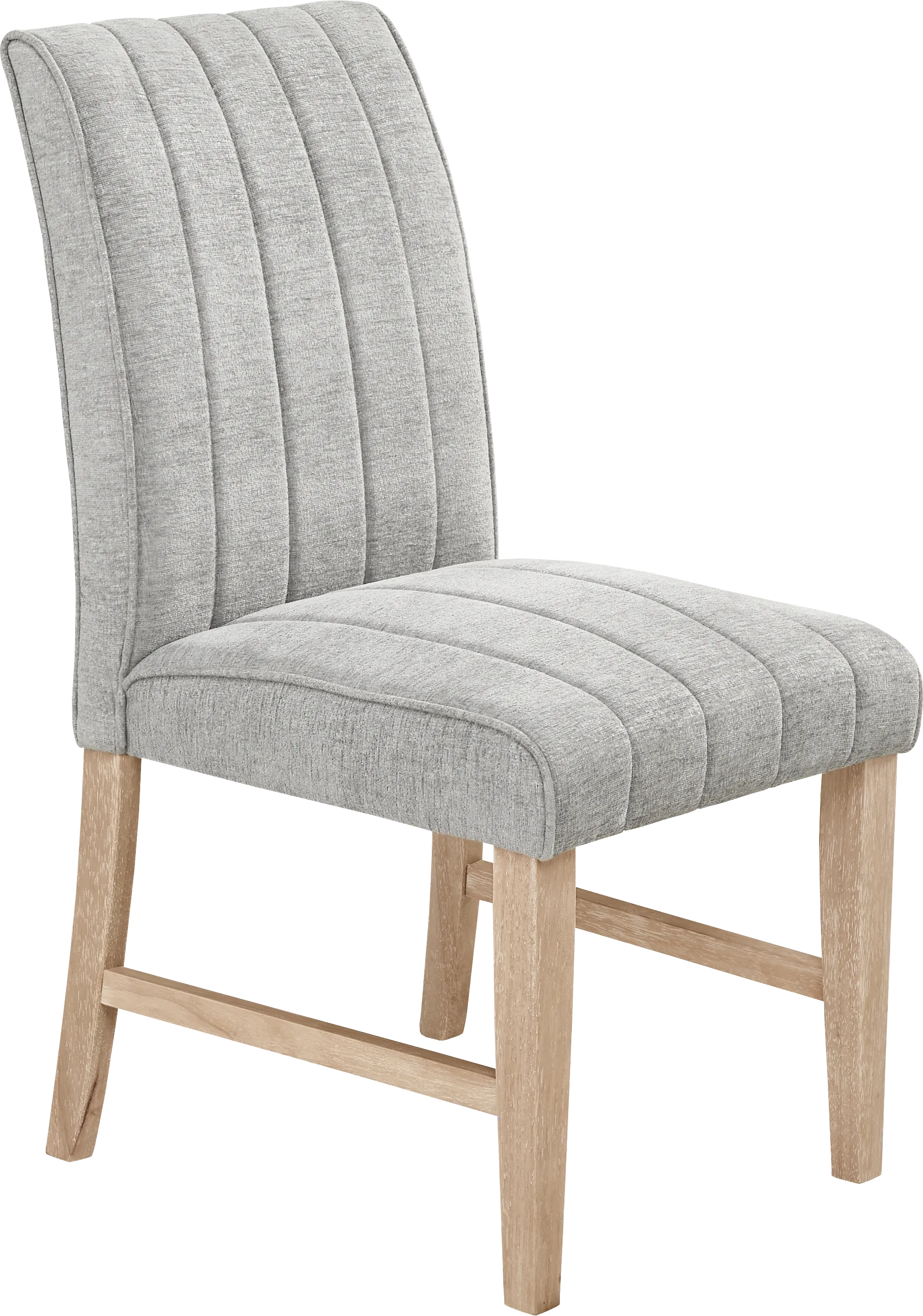 Kendall Natural 5 Pc 48" Round Dining Room with Gray Side Chairs - Thumbnail - Image 5