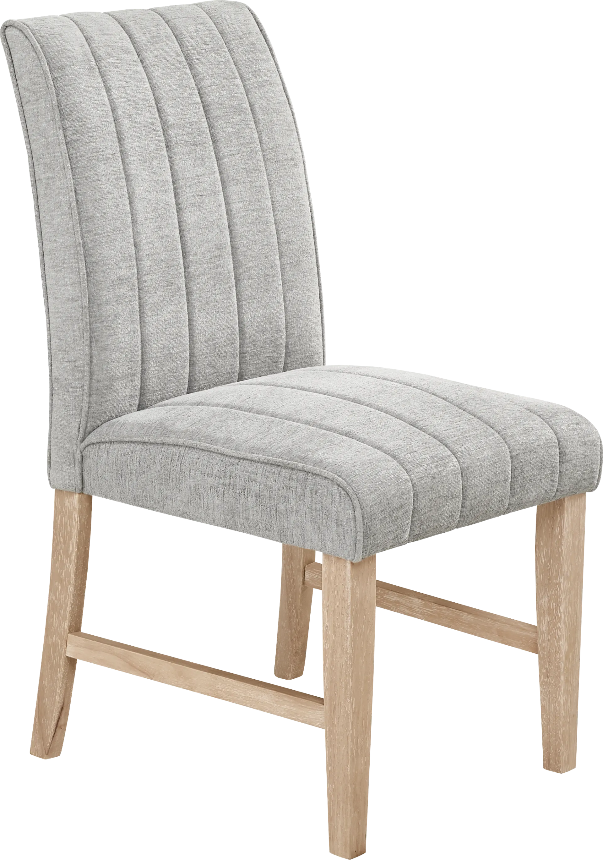 Kendall Natural 5 Pc 48" Round Dining Room with Gray Side Chairs - Image 5