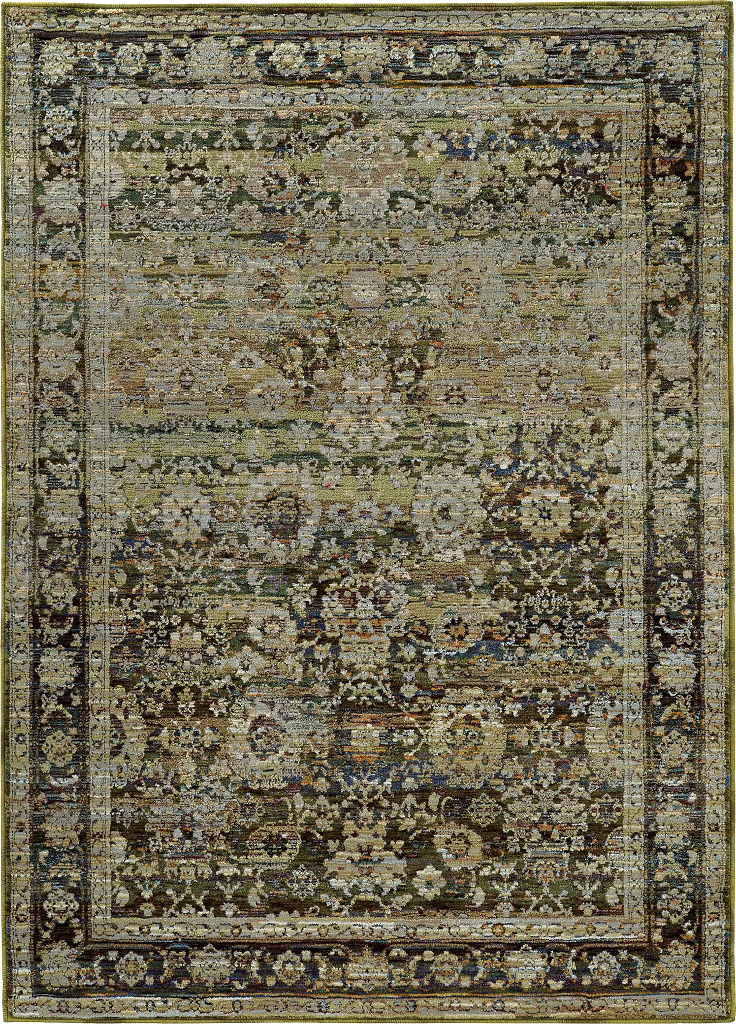 Waldrop Green 5'3 x 7'6 Rug - Image 1