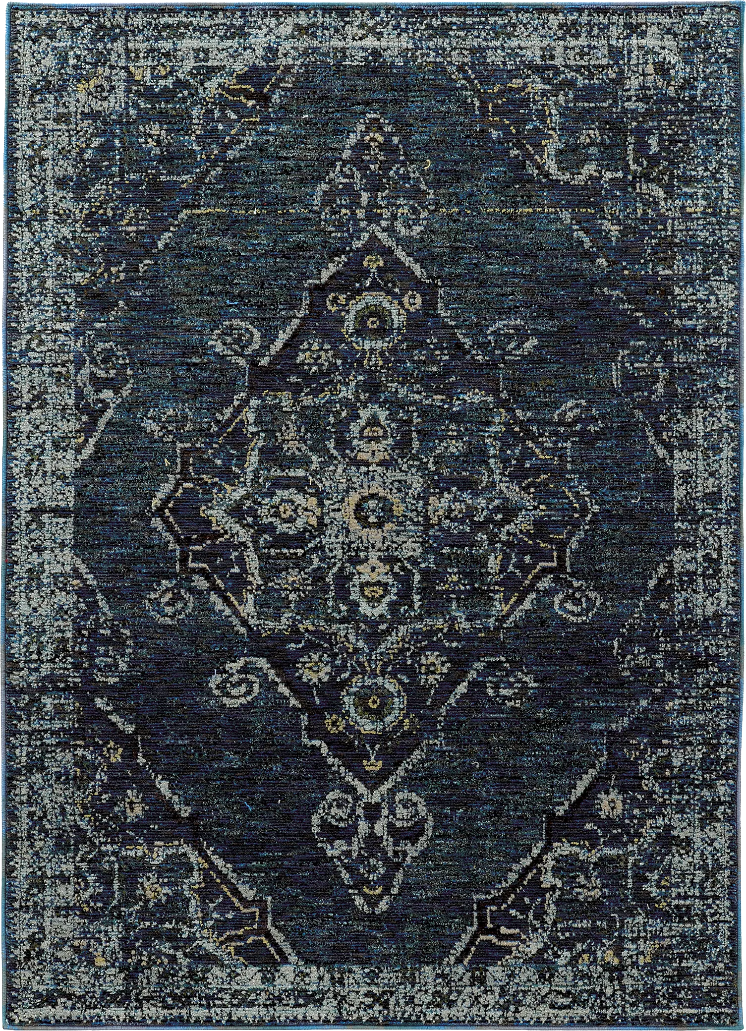Mereworth Blue 5'3 x 7'6 Rug - Thumbnail - Image 1