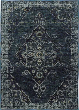 Mereworth Blue 7'10 x 10'10 Rug