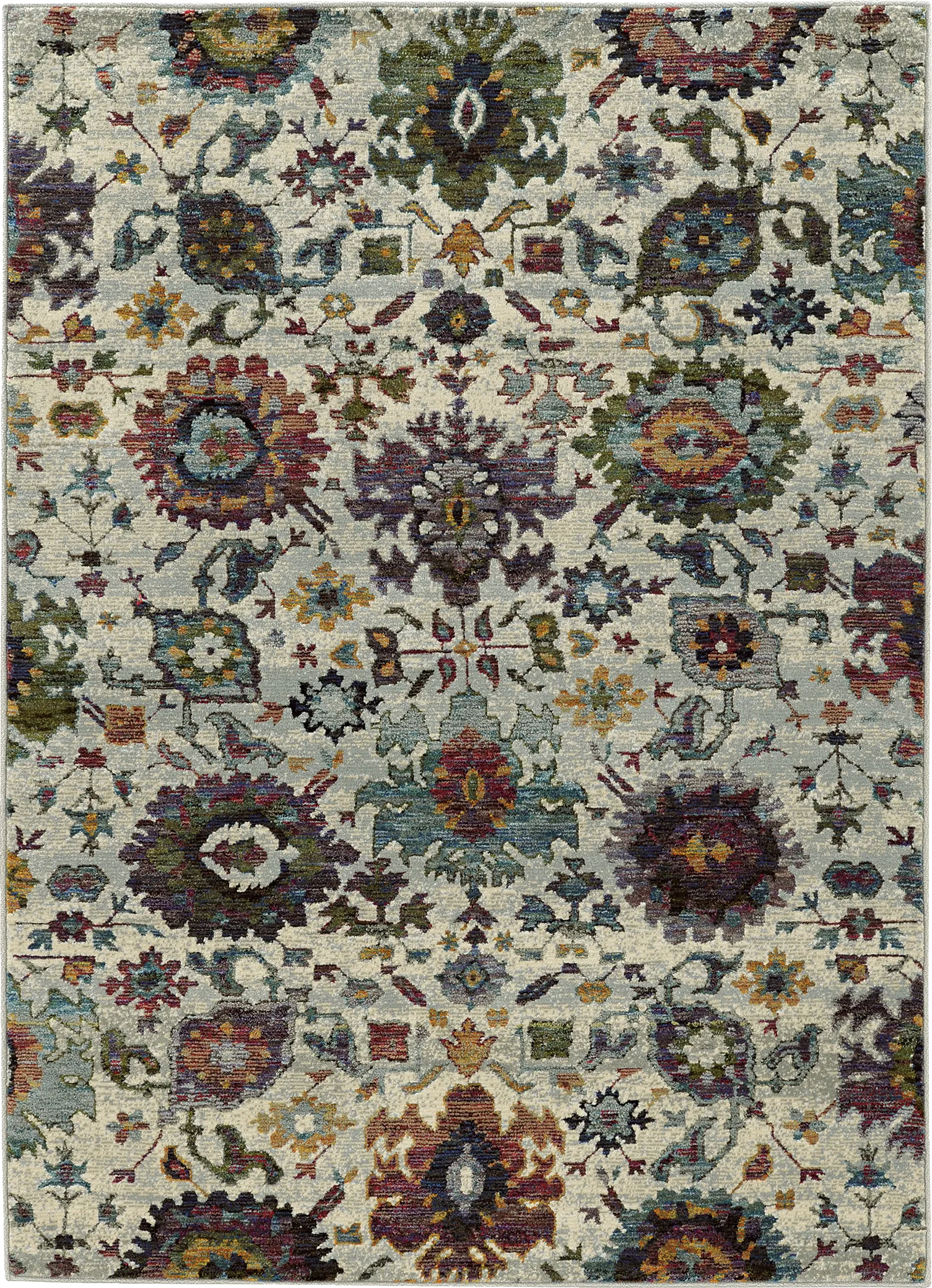Misty Meadow Gray 5'3 x 7'6 Rug - Image 1