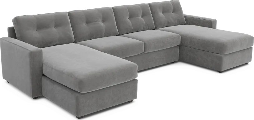 Gray 3 Pc ModularOne Gel Foam Sleeper