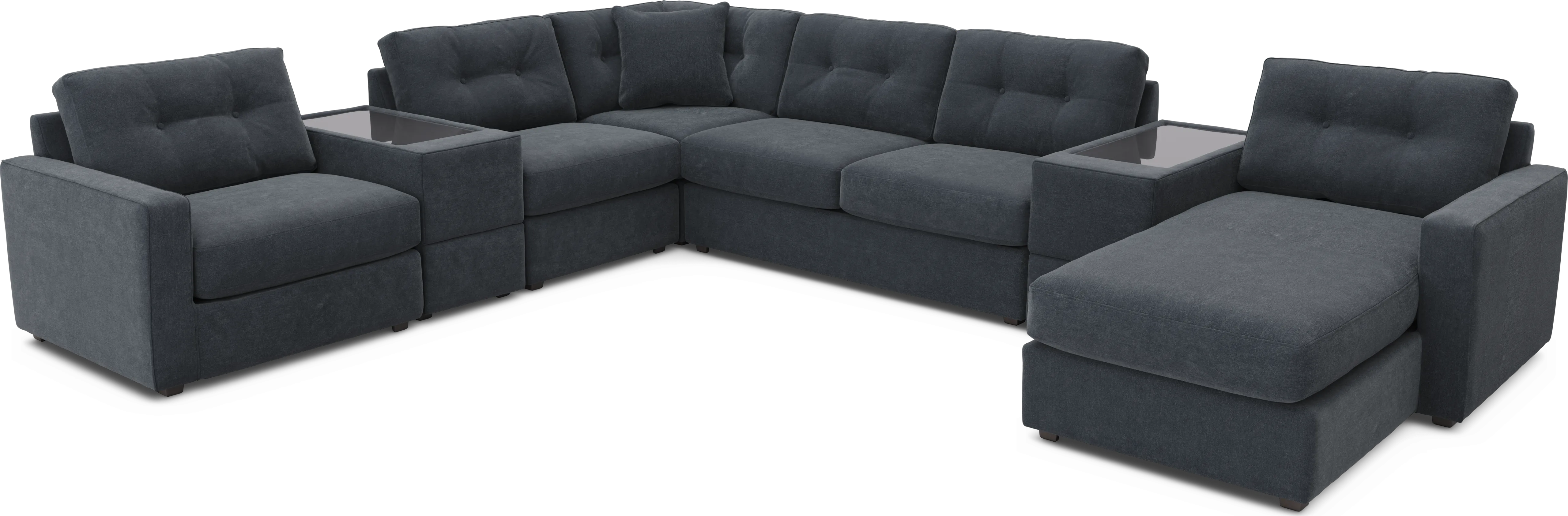 Indigo 7 Pc ModularOne Gel Foam Sleeper - Thumbnail - Image 1