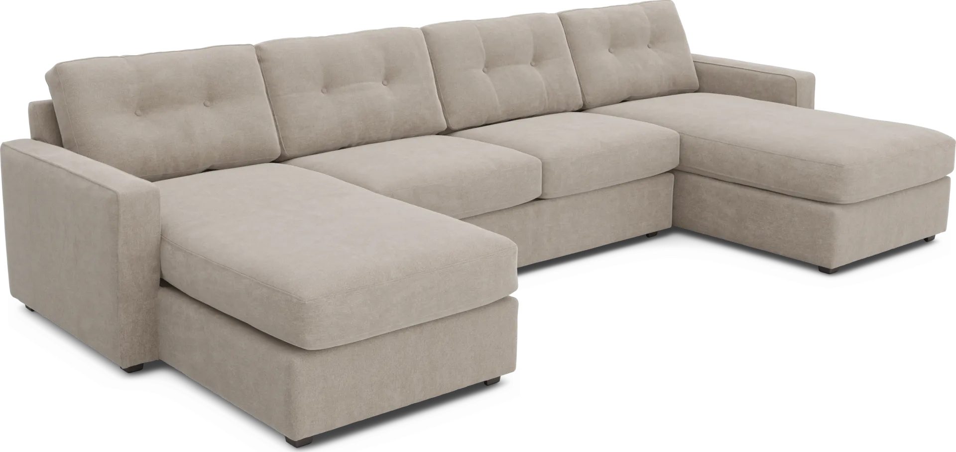 Beige 3 Pc ModularOne Gel Foam Sleeper - Image 1