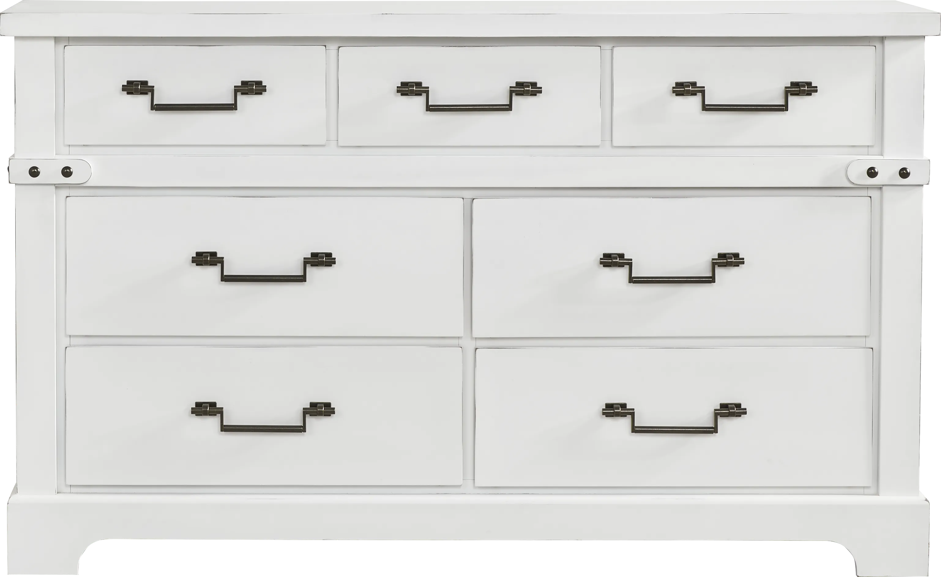 Fairhaven White 7 Pc Queen Panel Bedroom - Thumbnail - Image 5