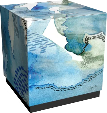 Balok Blue Accent Table