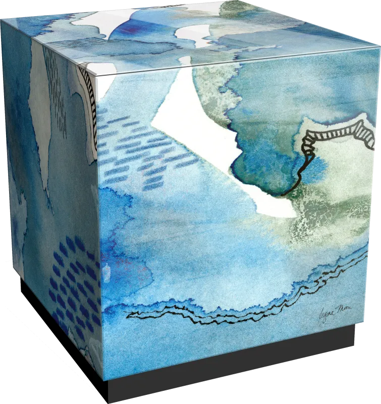 Balok Blue Accent Table
