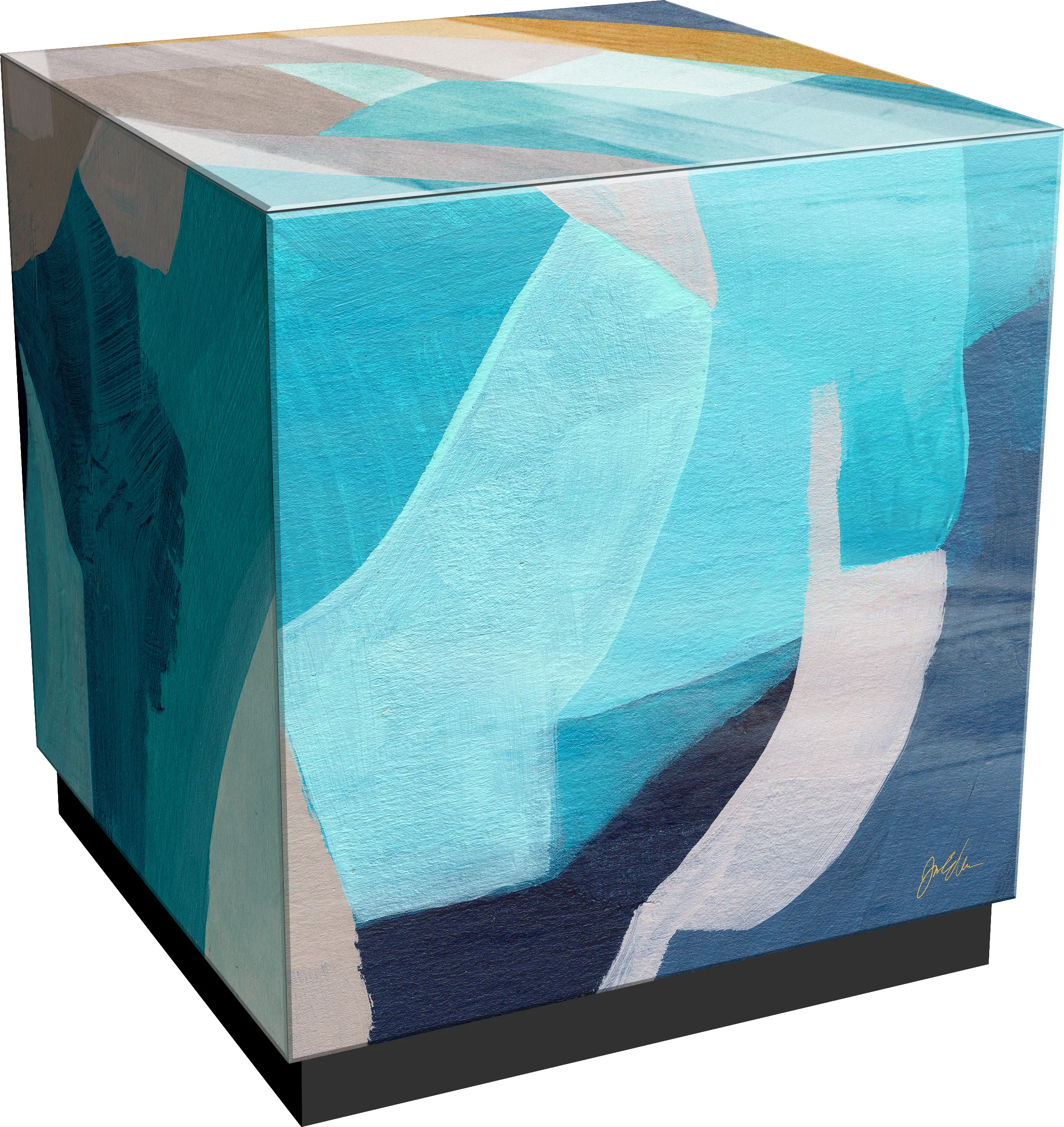 Durazno Blue Accent Table - Thumbnail - Image 1