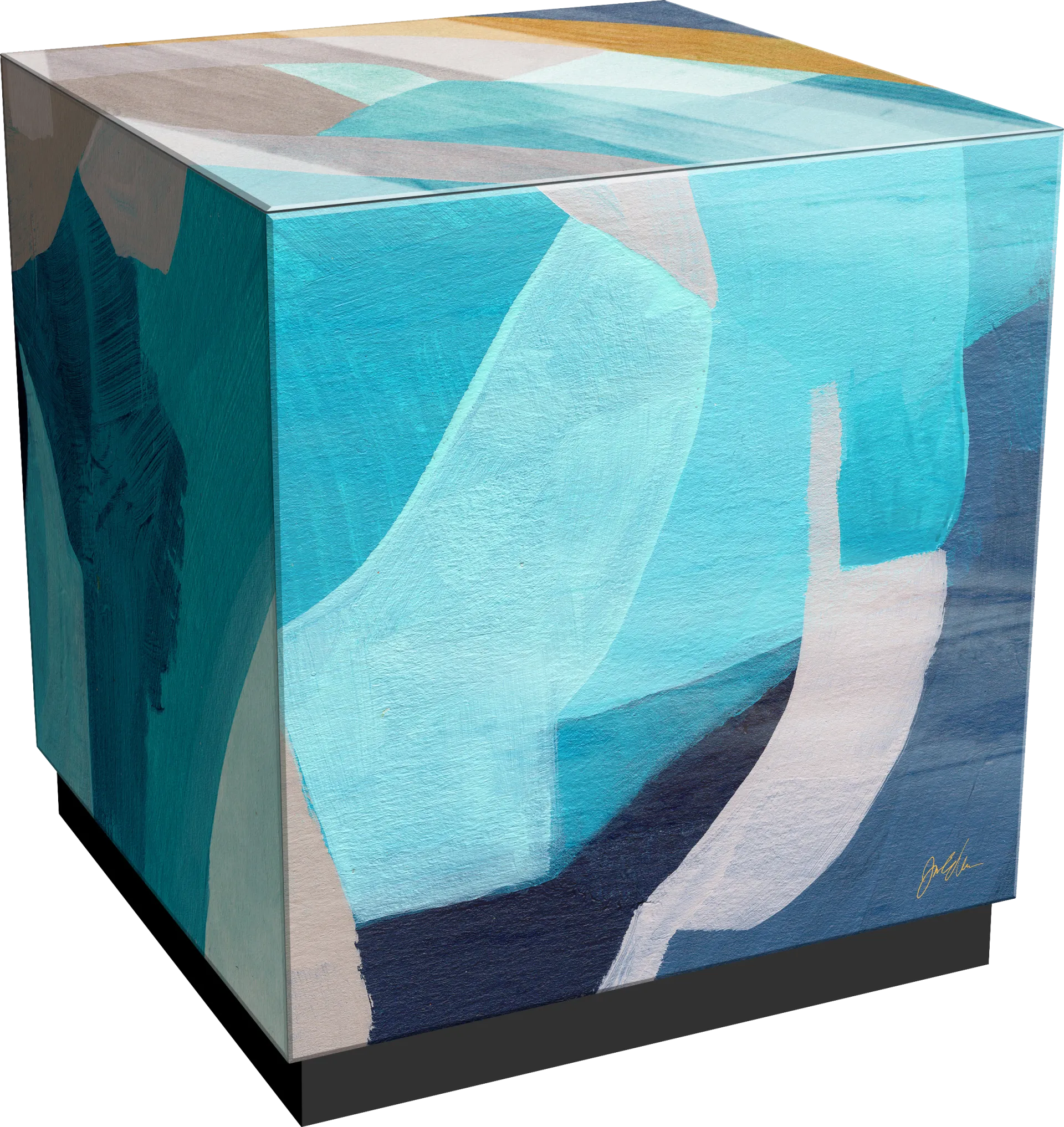 Durazno Blue Accent Table - Image 1