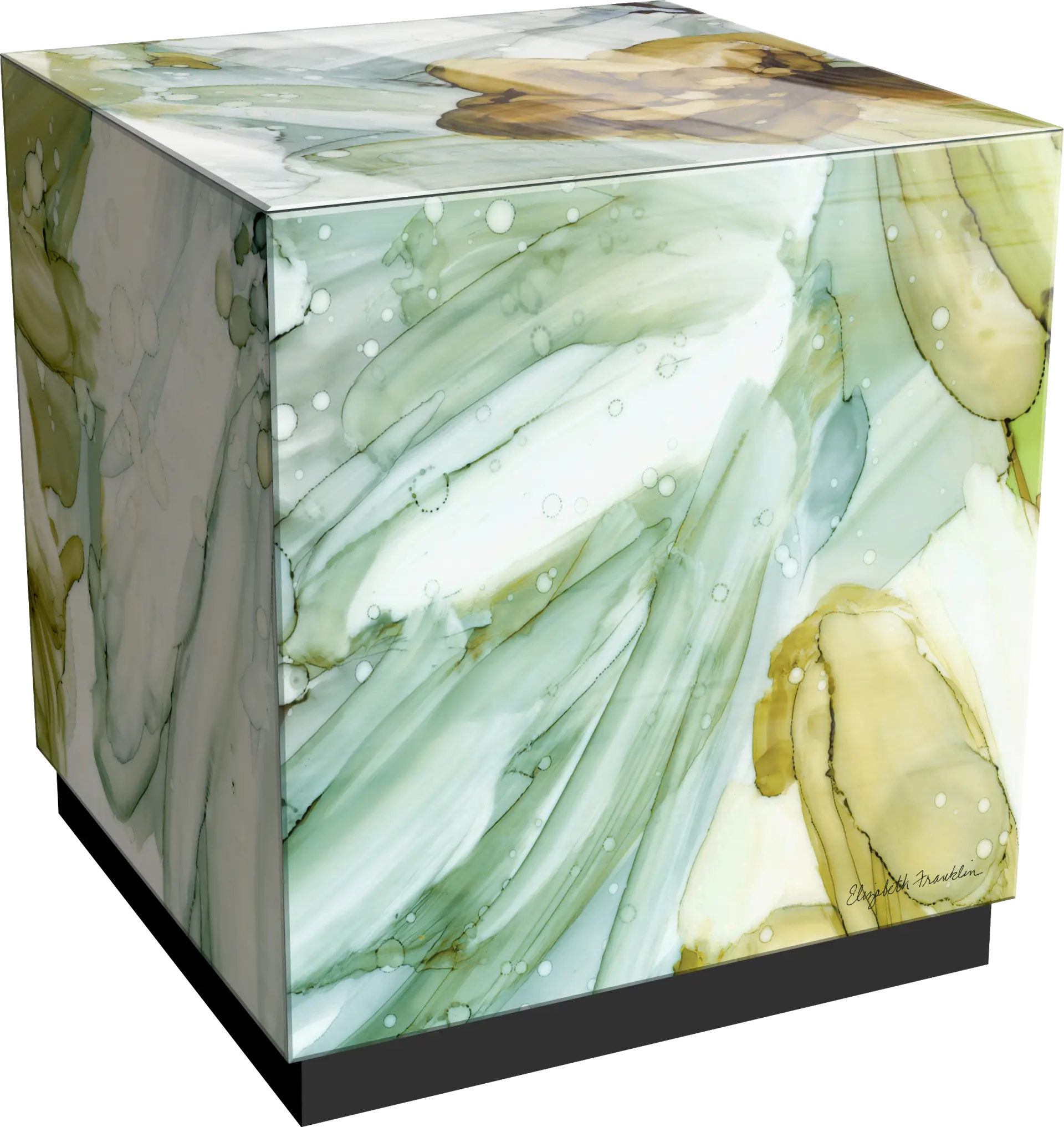 Lambrose Green Accent Table