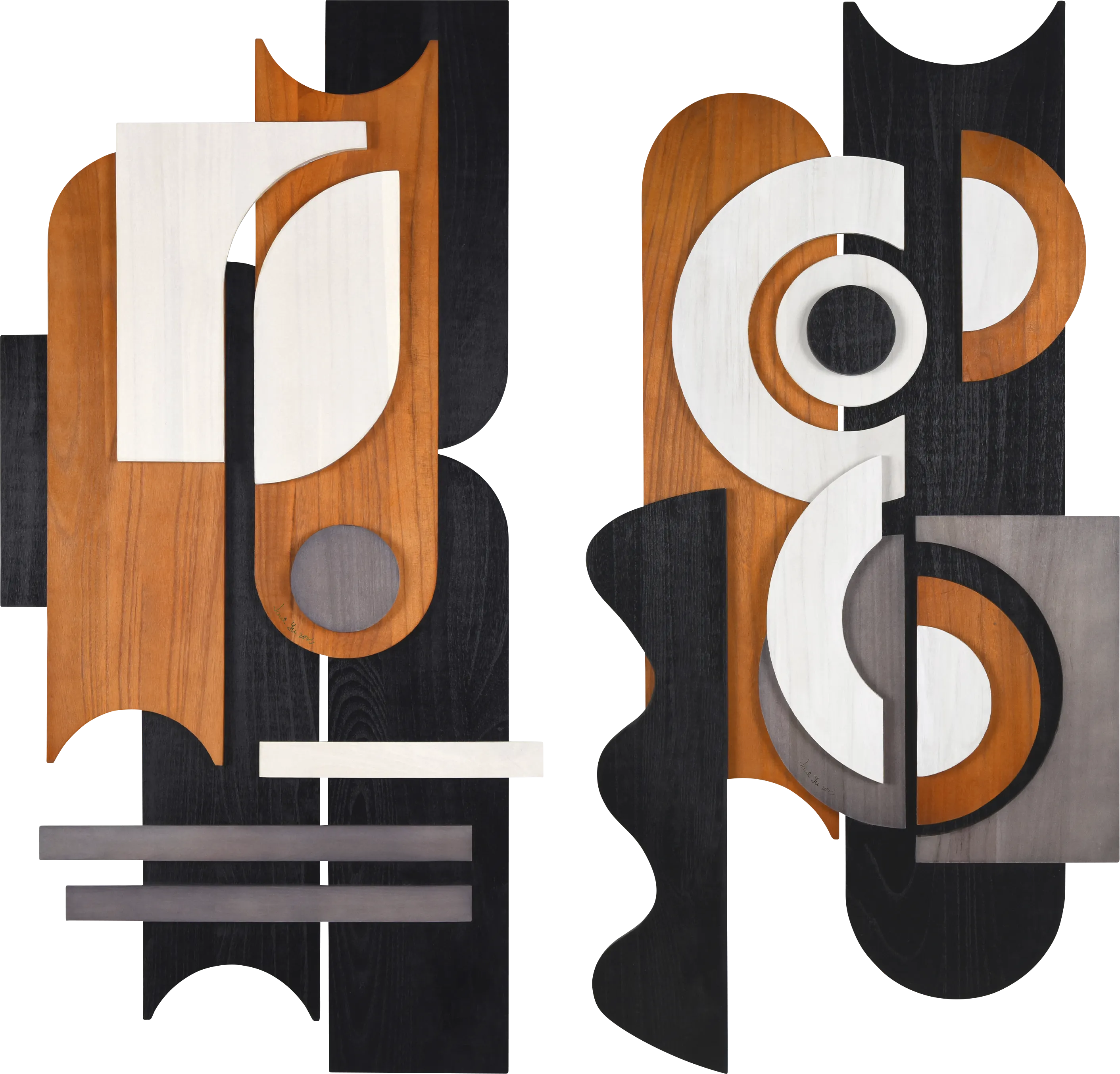 Sichler Orange Wall Decor, Set of 2 - Thumbnail - Image 1