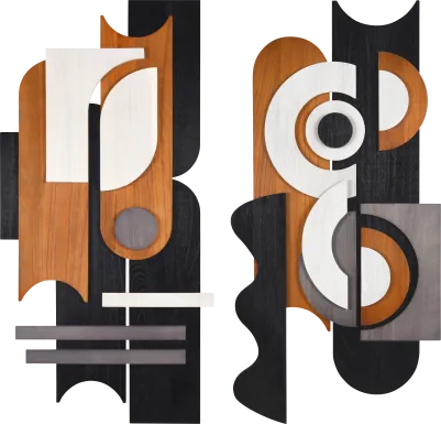 Sichler Orange Wall Decor, Set of 2