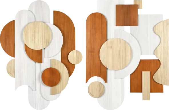 Tavalopa Beige Wall Decor, Set of 2