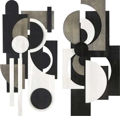 Tonore Black Wall Decor, Set of 2