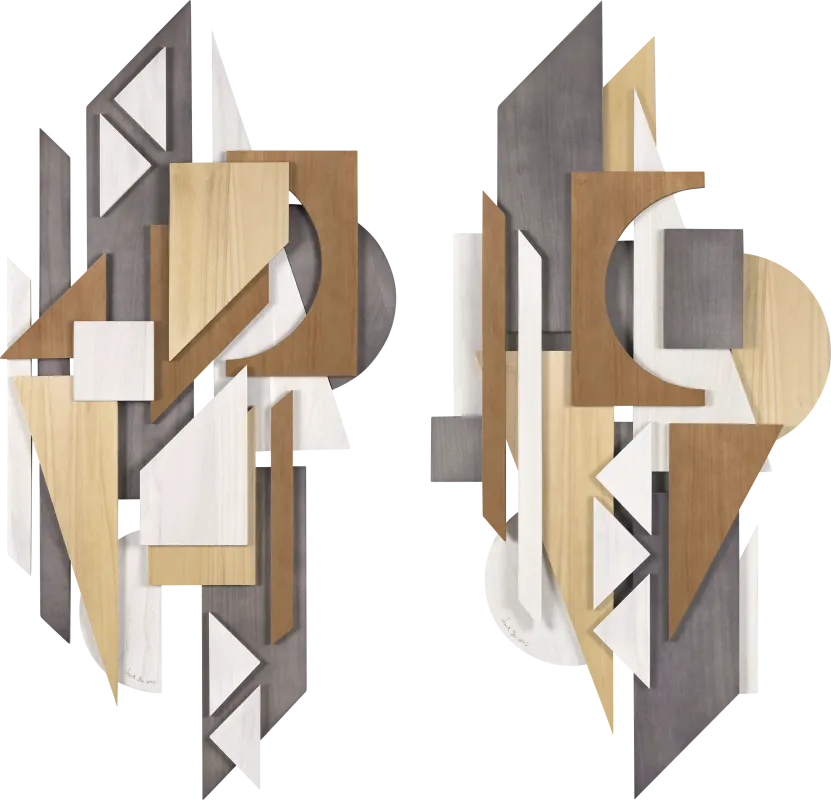 Viasa Beige Wall Decor, Set of 2