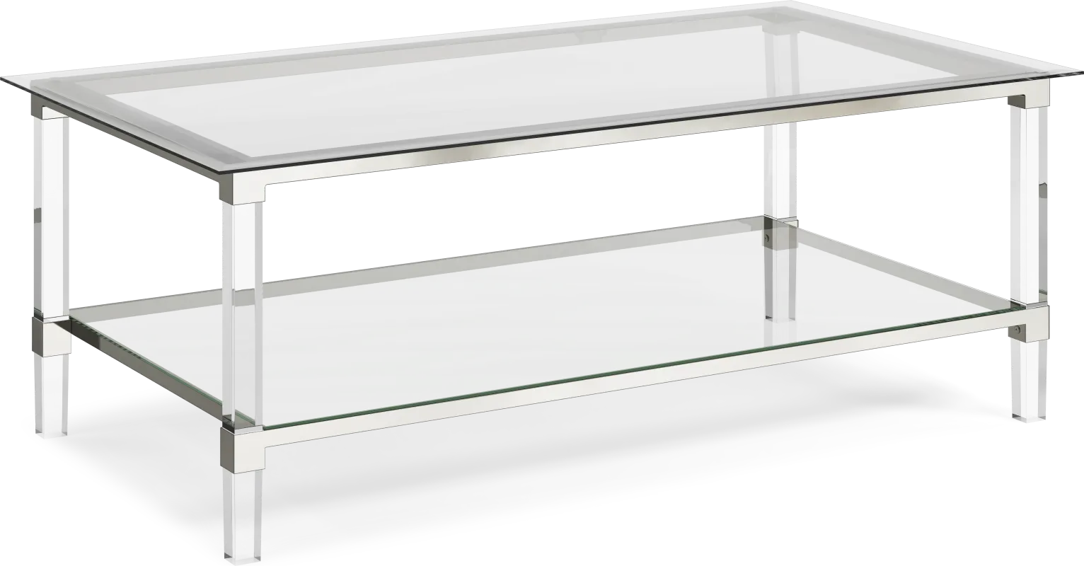 Varna Silver Rectangular Cocktail Table