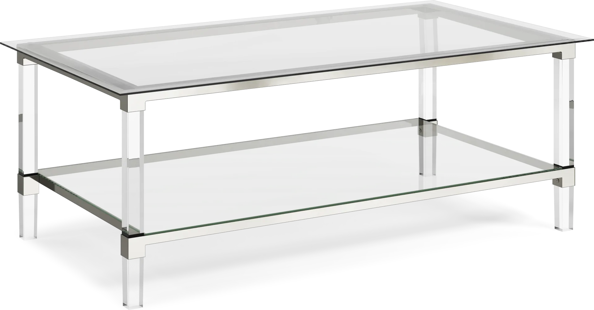 Varna Silver Rectangular Cocktail Table - Image 1
