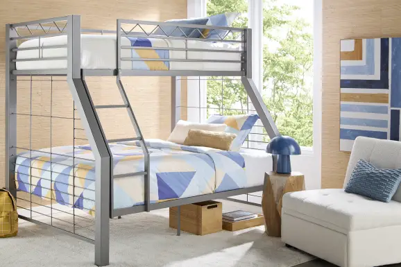 Build-A-Bunk Gray Twin/Full Bunk Bed