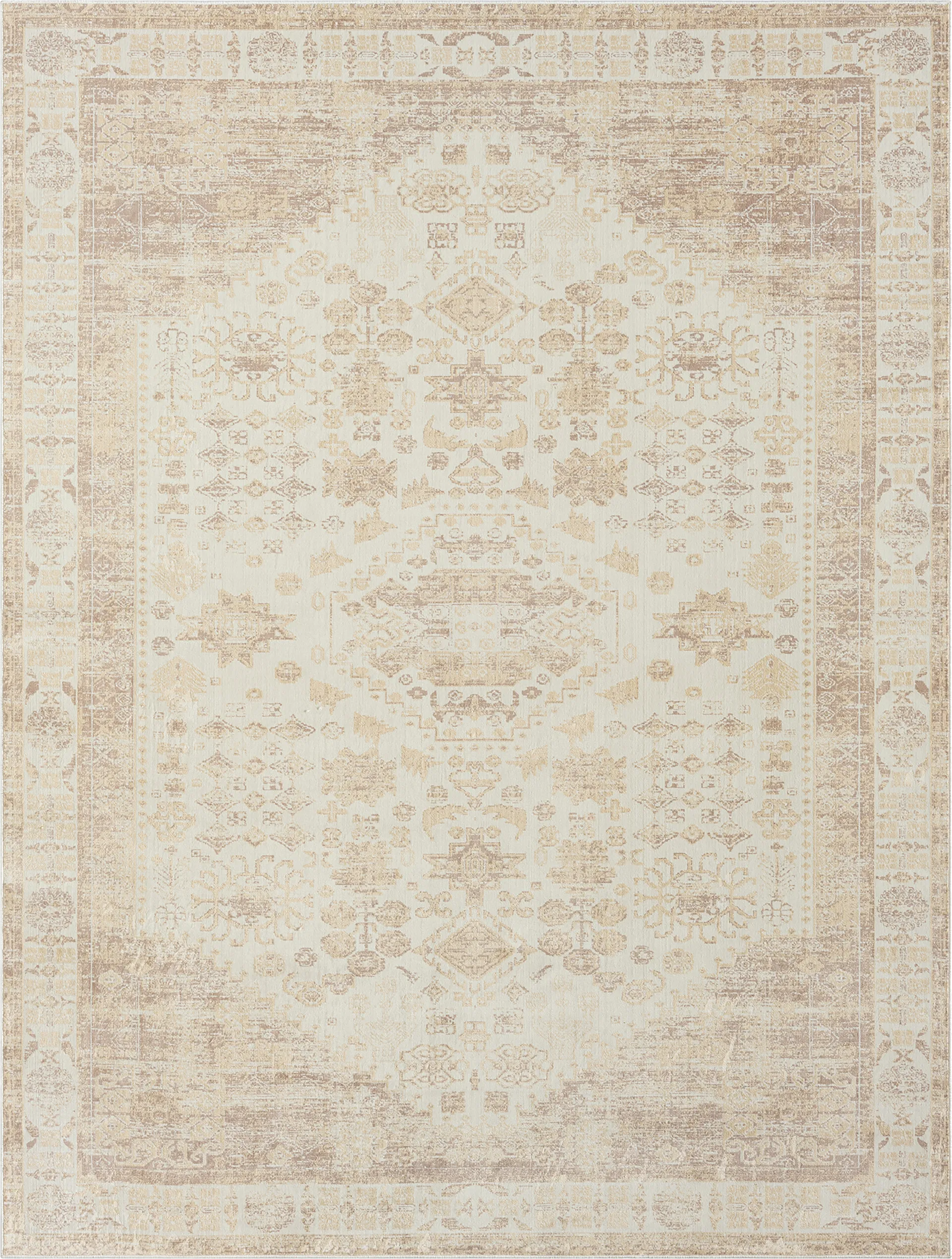 Jumu Beige 7'10 x 9'10 Rug - Image 1