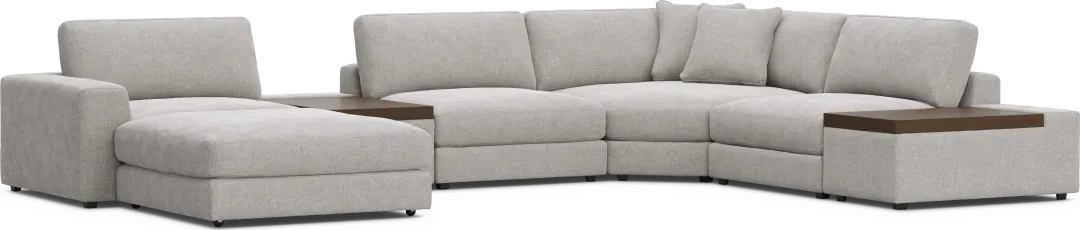 Gray 7 Pc ModularThree