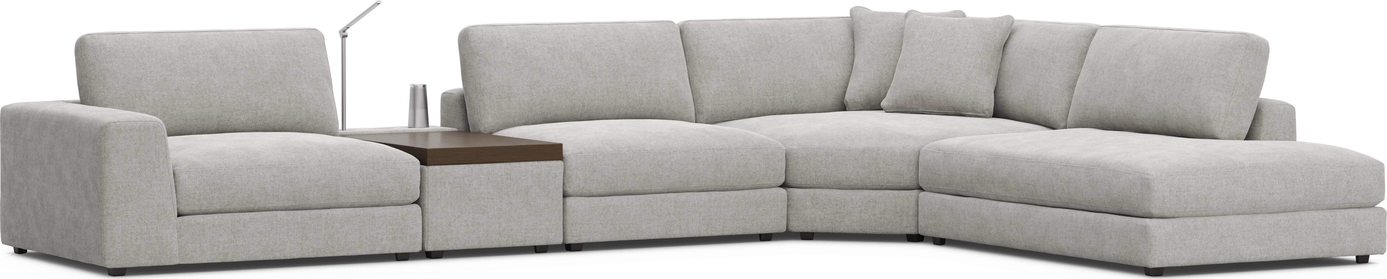 Gray 5 Pc ModularThree with Media Console - Thumbnail - Image 2