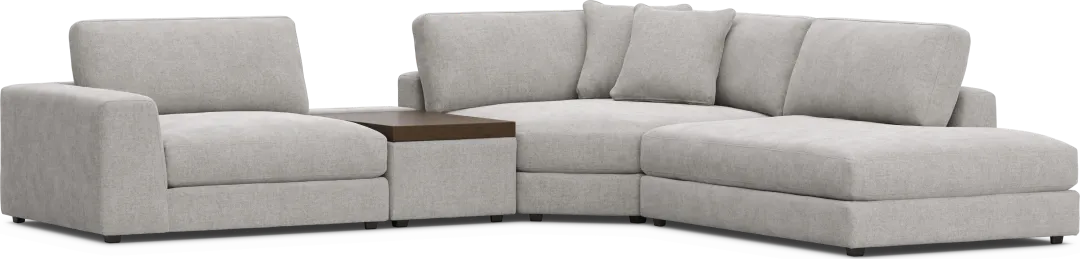 Gray 4 Pc ModularThree