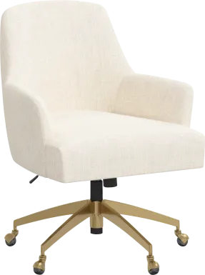 Dewstreet Beige Desk Chair