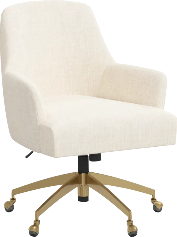 Dewstreet Beige Desk Chair