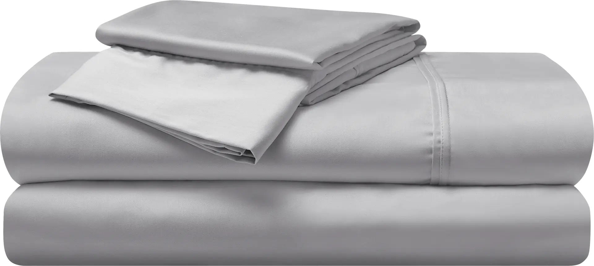 Bedgear Hyper-Cotton Light Gray 5 Pc Split King Bed Sheet Set