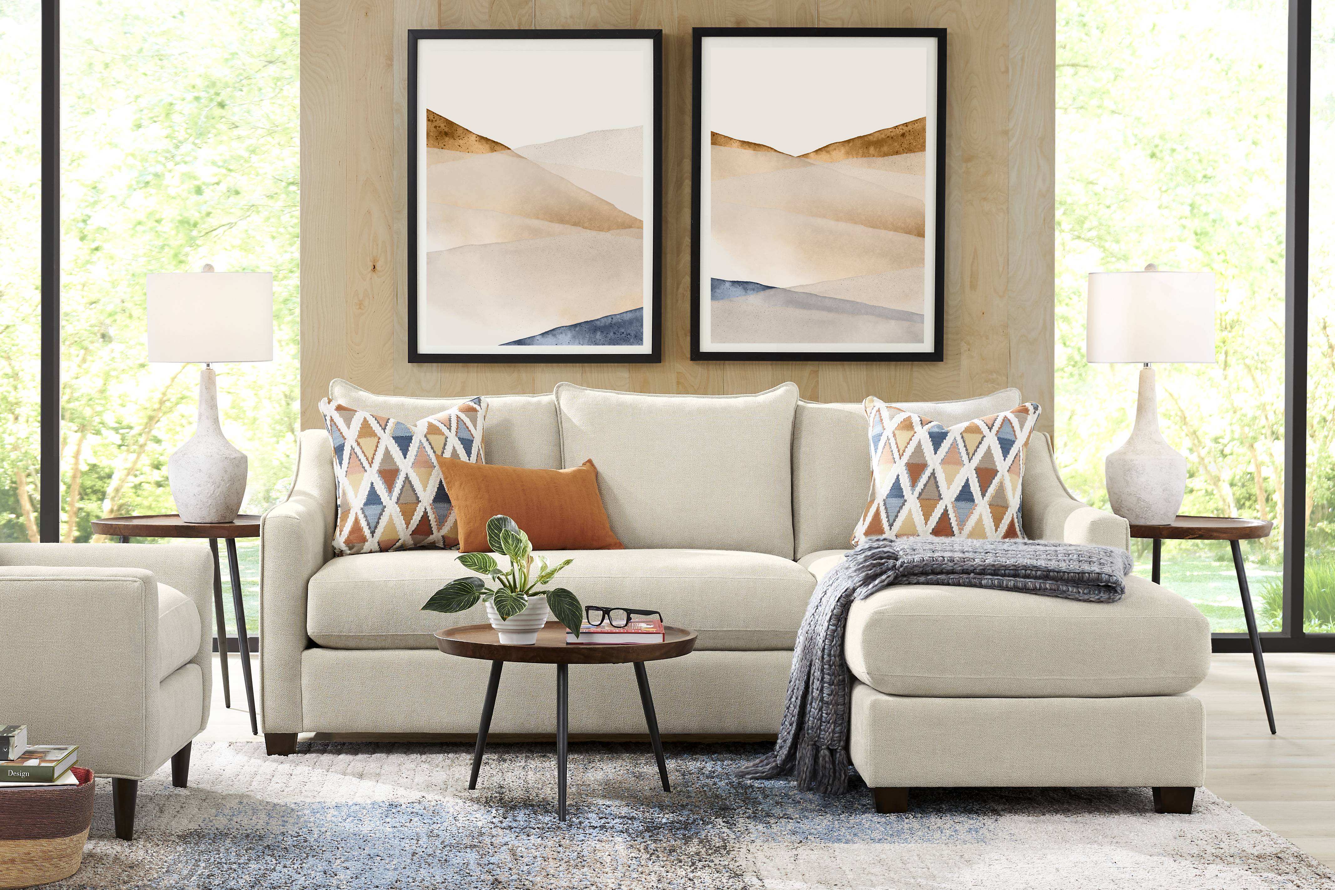 Soho Place Beige Accent Chair