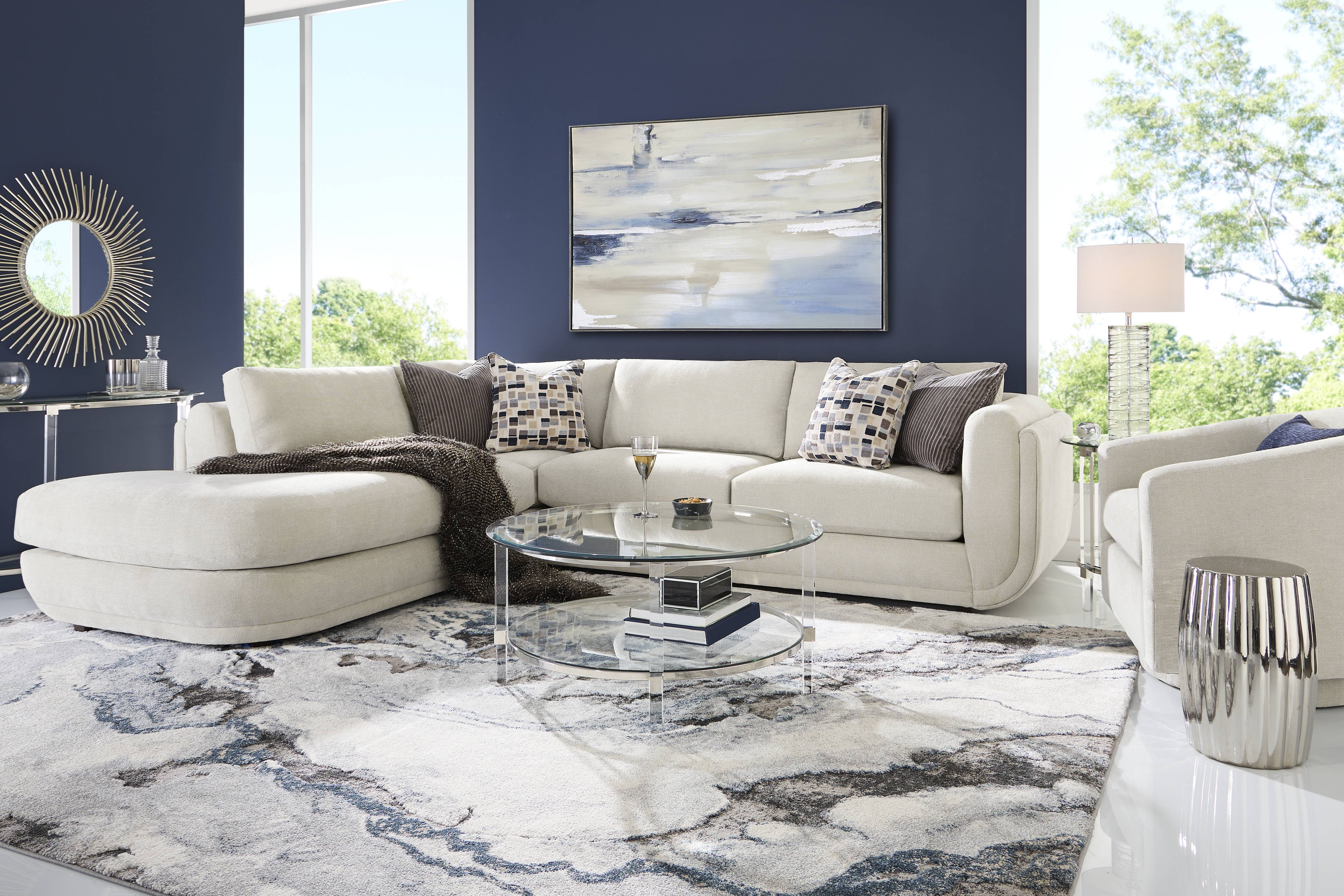 Laguna Hills Dove 5 Pc Sectional Living Room - Thumbnail - Image 1