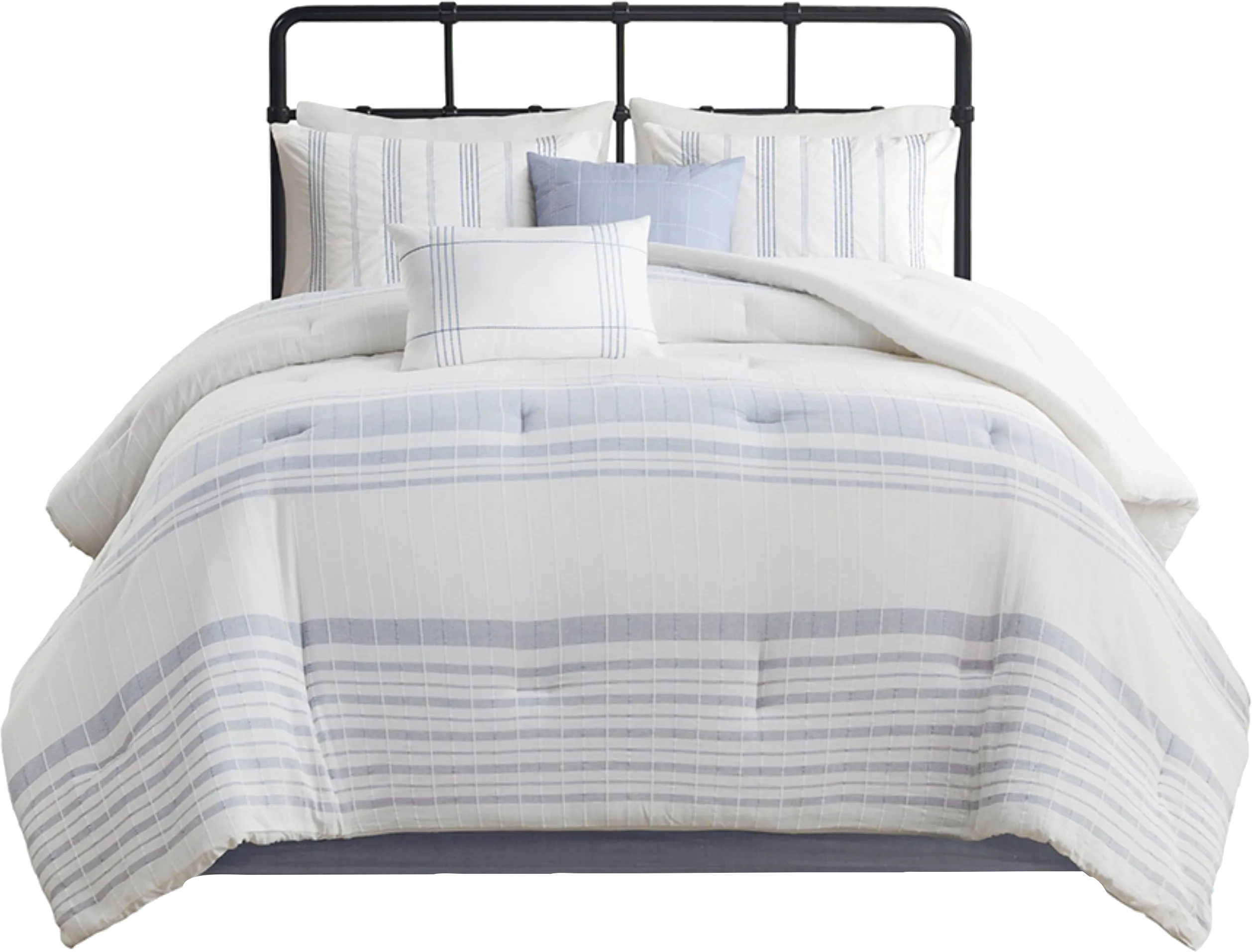 Saevi Blue 6 pc King Comforter Set