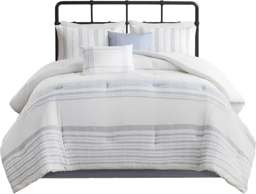 Saevi Blue 6 pc King Comforter Set