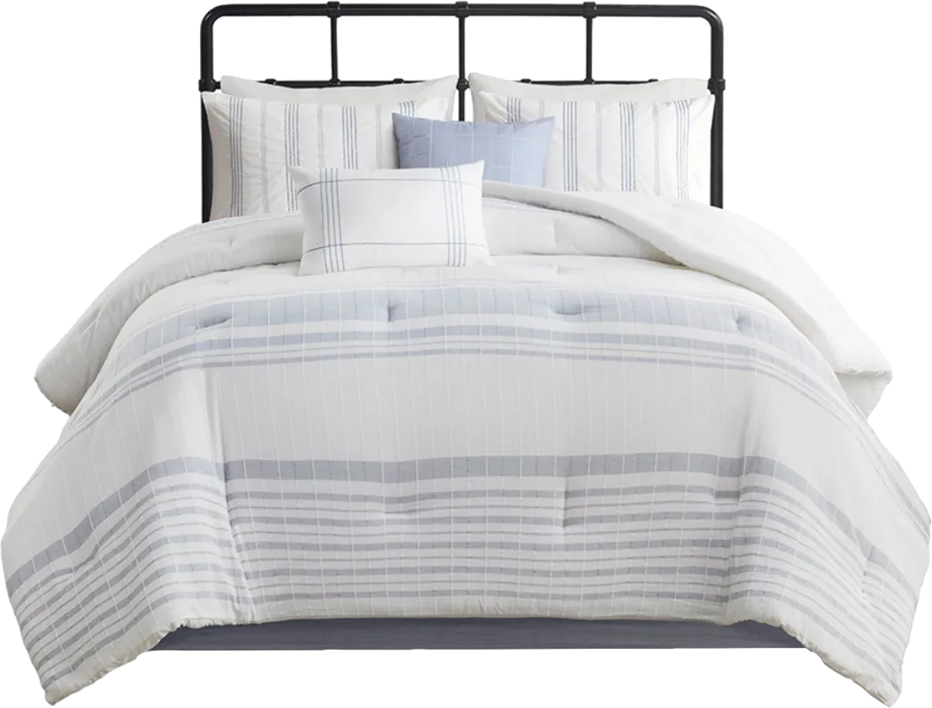 Saevi Blue 6 pc King Comforter Set