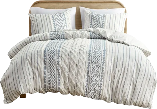 Xandr White King/ Cal 3 pc Comforter Set