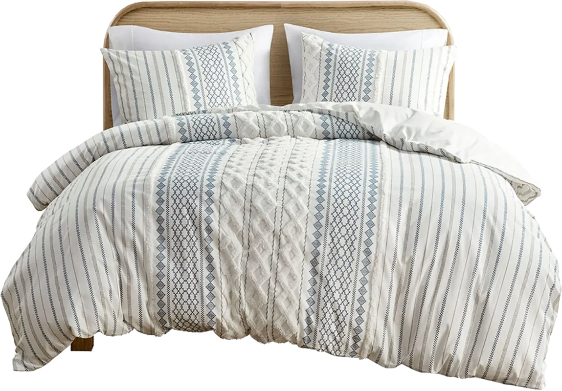 Xandr White King/ Cal 3 pc Comforter Set