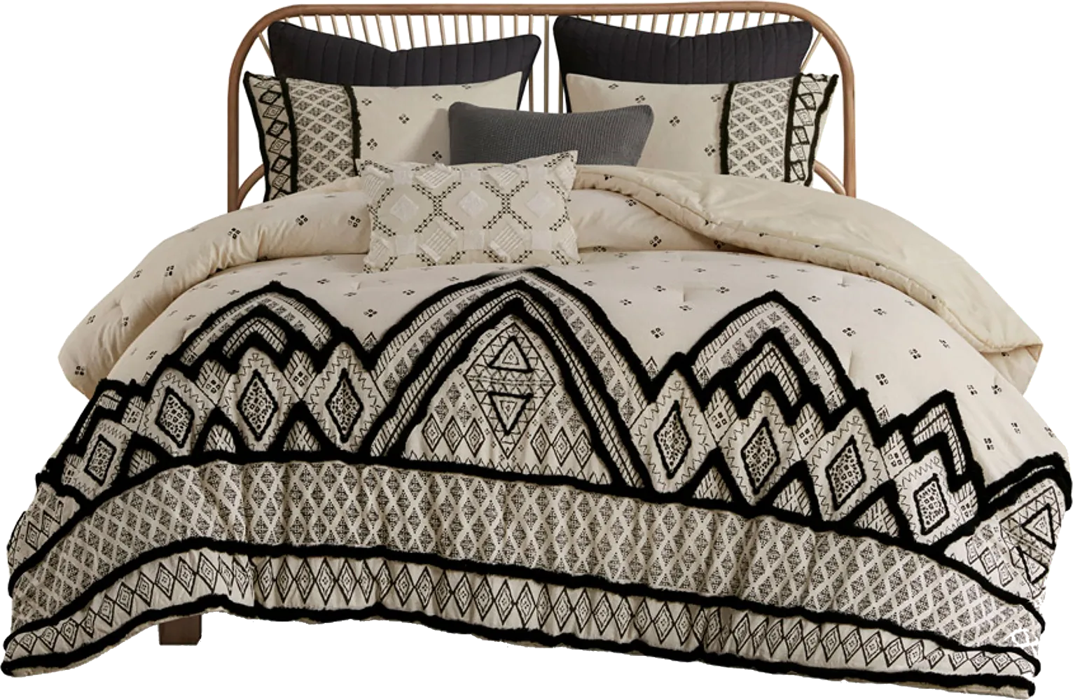 Yce Natural King/ Cal Comforter Set