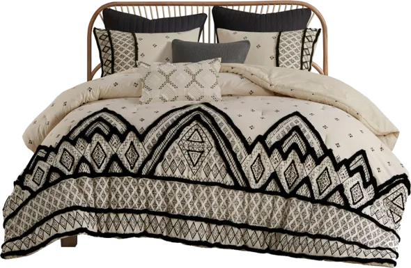 Yce Natural King/ Cal Comforter Set